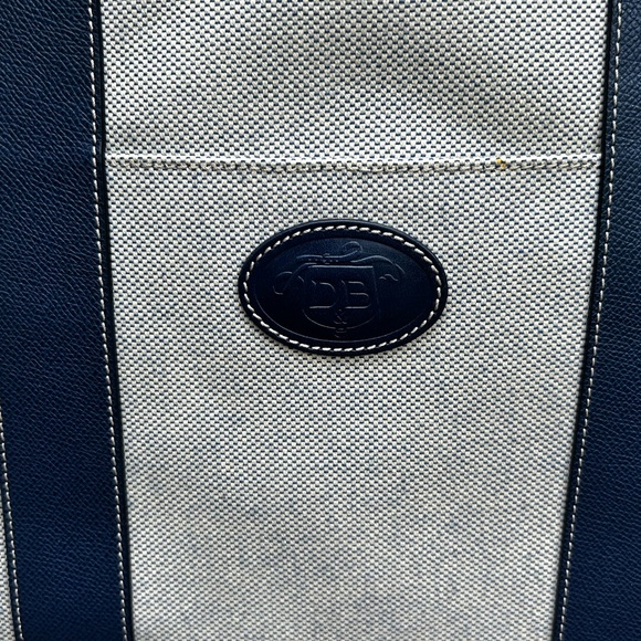 Vintage DOONY & BURKE satchel tote shopper blue gray - Picture 4 of 14